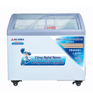 Tủ đông Alaska Kính Cong 300 lít KC-210C