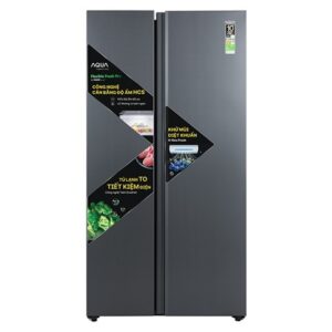 Tủ lạnh Aqua Inverter 646 lít Side By Side AQR-S682XA(SLB)